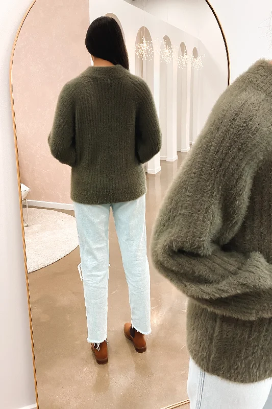 Missy Oversized Knit Khaki