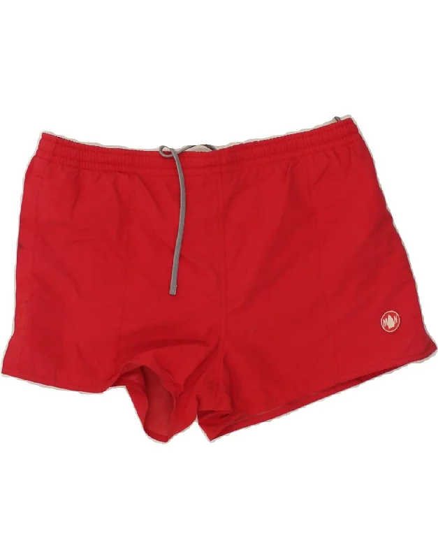 MURPHY & NYE Womens Sport Shorts UK 14 Large Red Polyamide