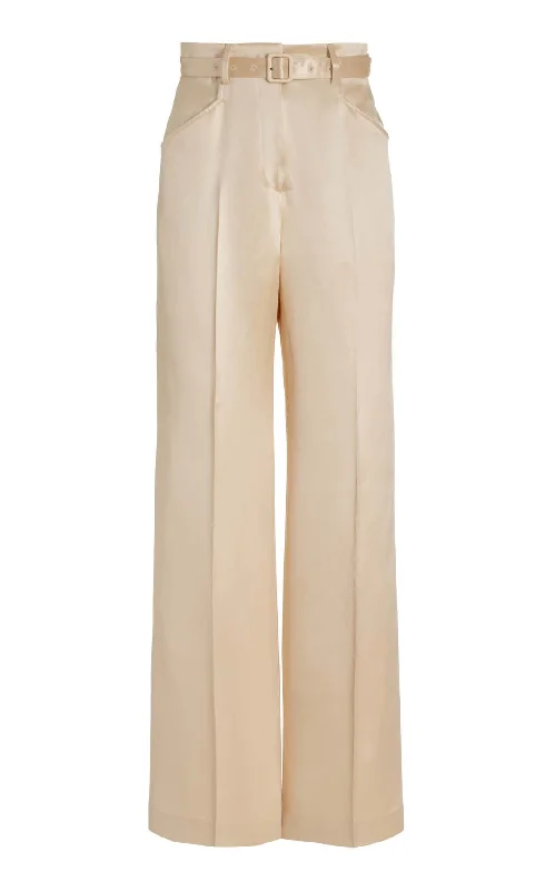 Norman Pant in Champagne Silk