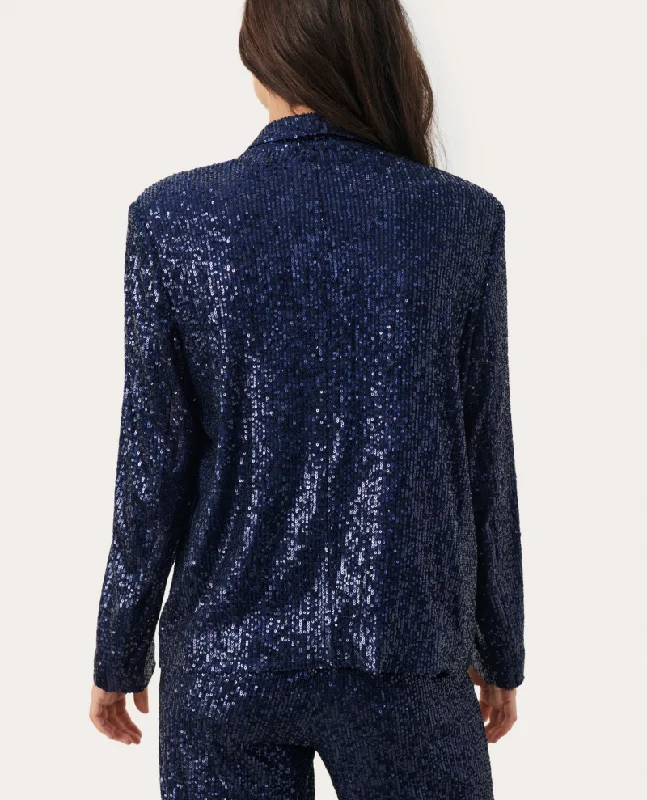 Part Two Darina Midnight Sequin Blazer