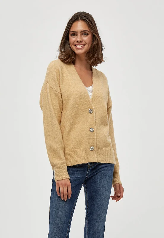 Penelope Cardigan - Warm Sand Melange