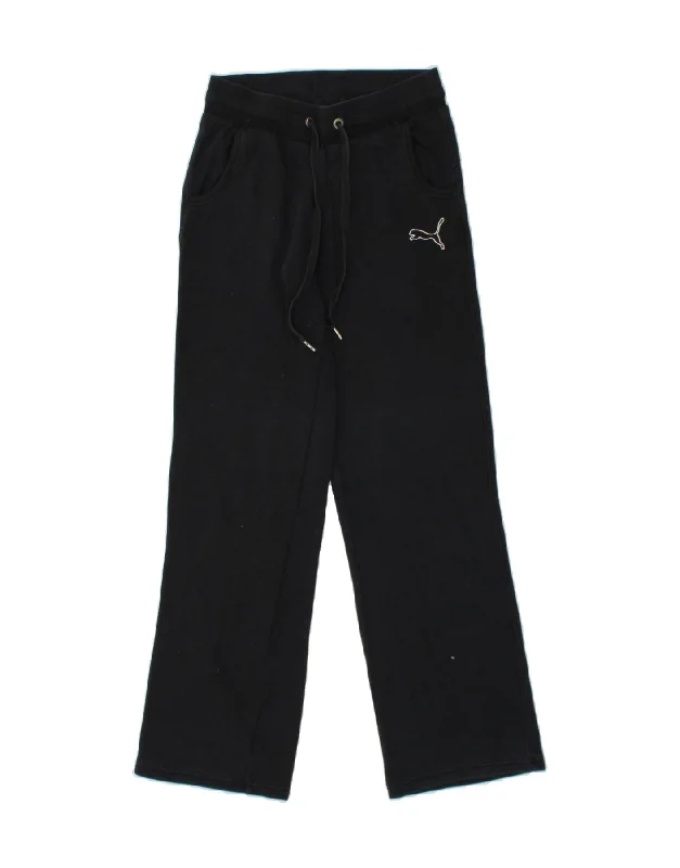 PUMA Womens Tracksuit Trousers UK 10 Small Black Cotton