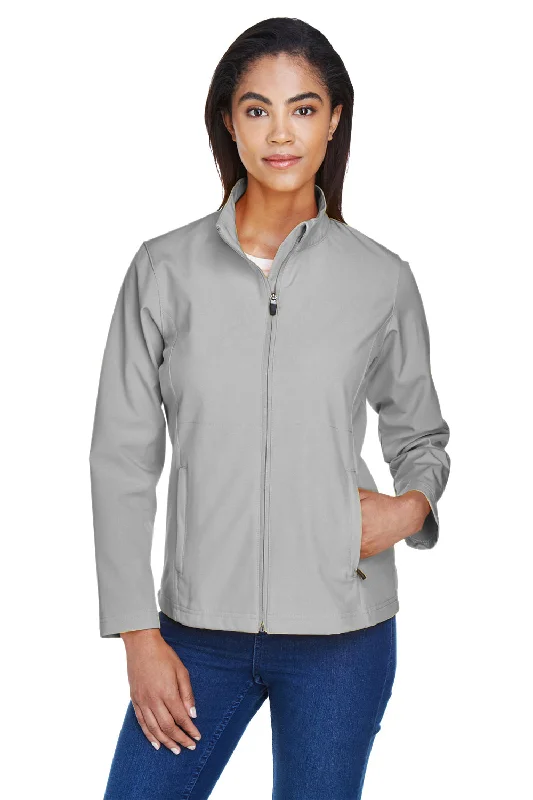 Team 365 Womens Leader Windproof & Waterproof Full Zip Jacket - Silver Grey