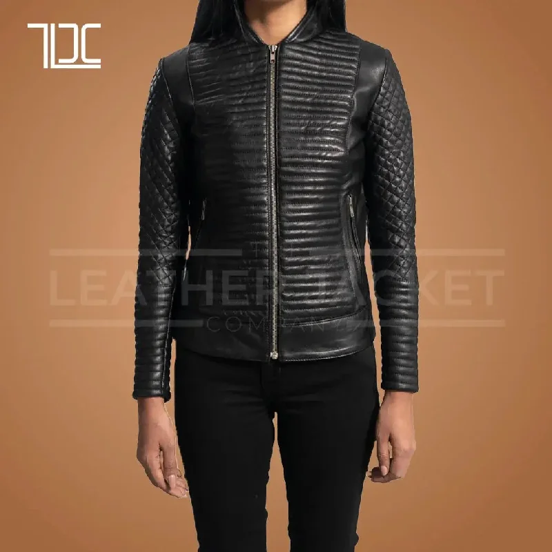 Vixen Vibe Women Moto Leather Jacket