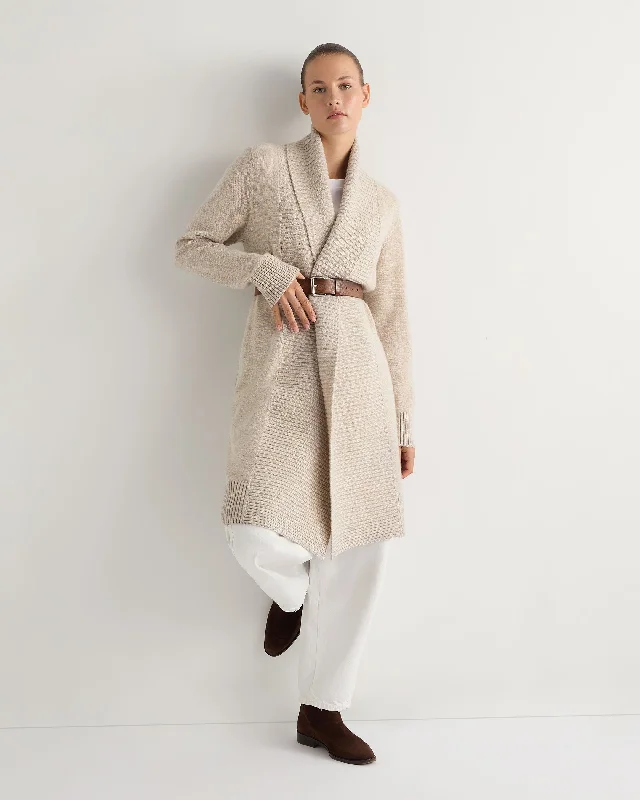 Women's Abbey Cashmere Cardigan Sand Brown