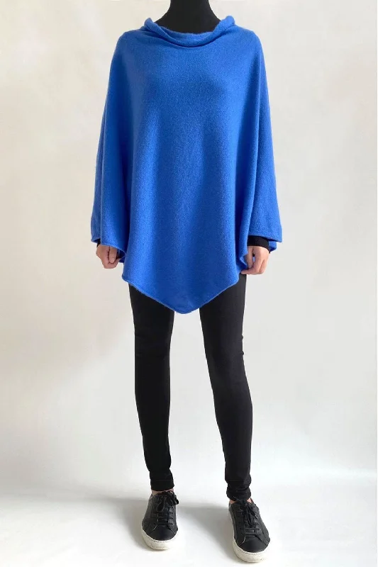 Cowl neck Cashmere Poncho