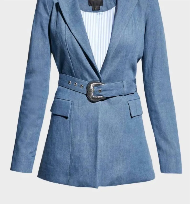 Women's Dominga Blazer In Denim