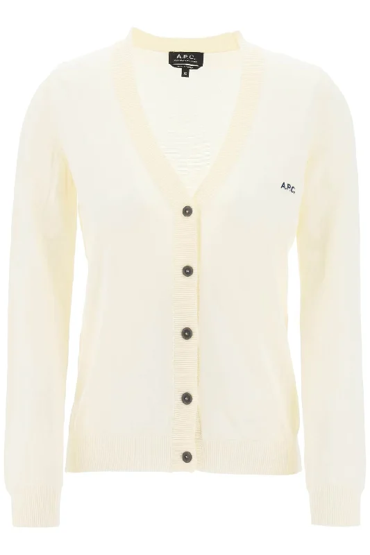 A.p.c. cotton bella cardigan for COEZJ F22249 ECRU