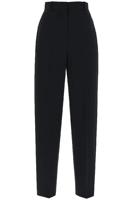 Alexander mcqueen fluid crepe trousers 768401 QEAAA BLACK