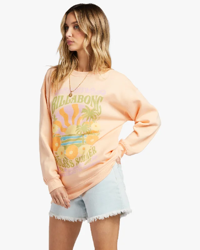 Chase The Sun Sweatshirt - Tart Peach