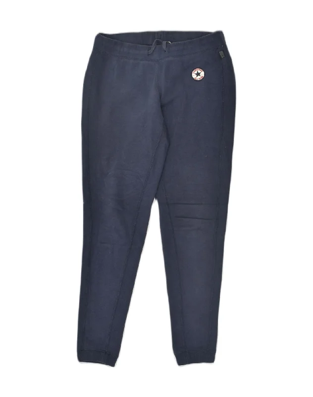 CONVERSE Womens All Star Tracksuit Trousers Joggers UK 6 XS Navy Blue