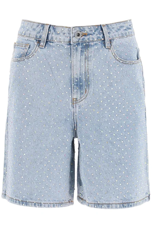 denim bermuda shorts with rhin SS24 828P BL LIGHT BLUE