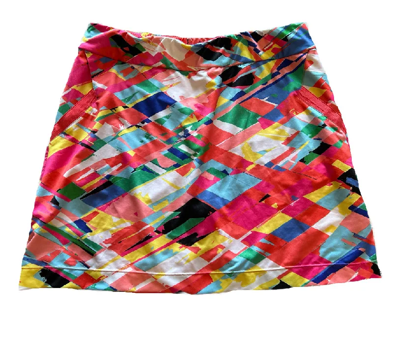 EP NY Pink Multicolored Women's Golf Skort Size M MSRP$98