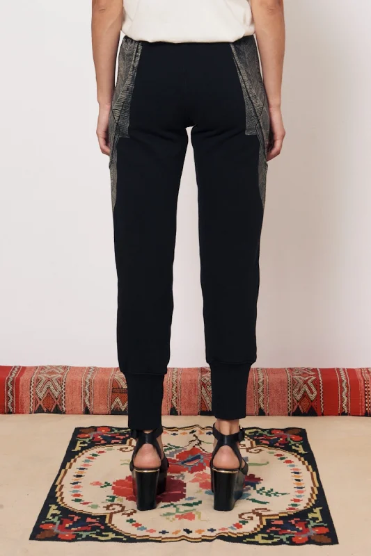 Vintage Fleece Black Kongo Pant