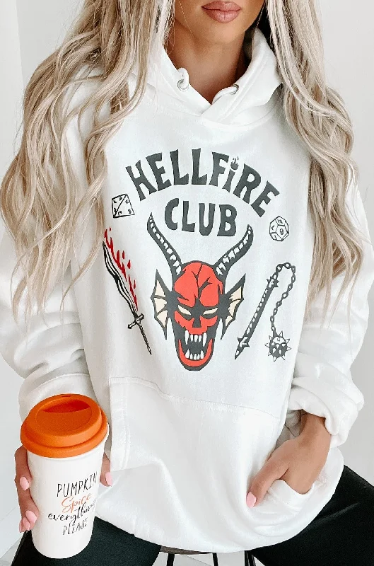 ""Hellfire Club"" Graphic - Multiple Shirt Options (White) - Print On Demand