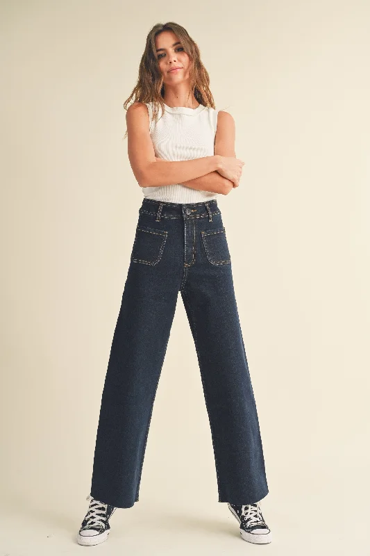 Indigo Stretch Straight Leg Pant FINAL SALE