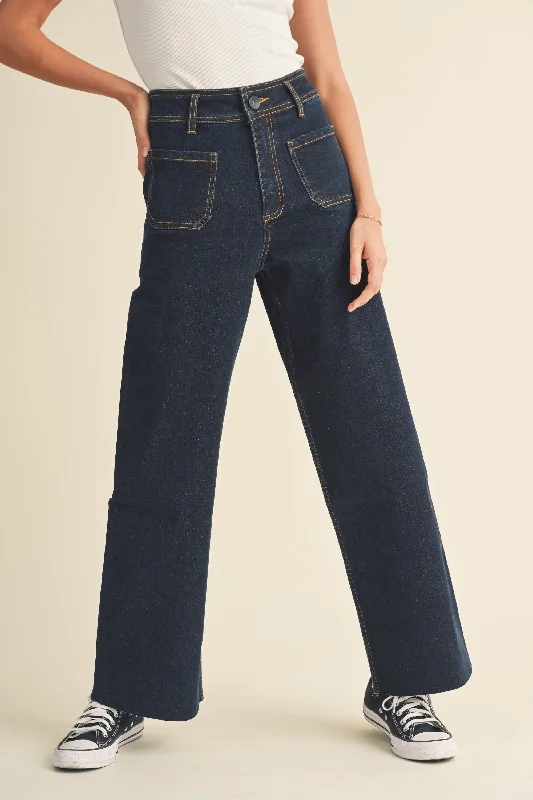 Indigo Stretch Straight Leg Pant FINAL SALE