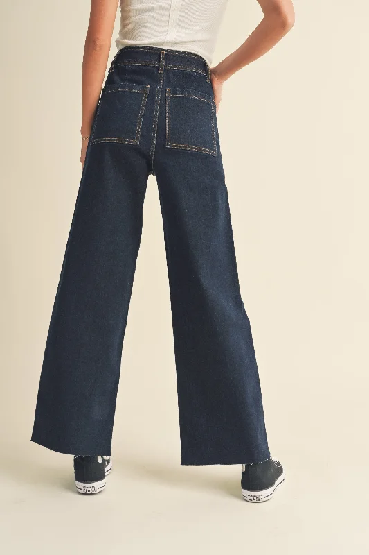 Indigo Stretch Straight Leg Pant FINAL SALE