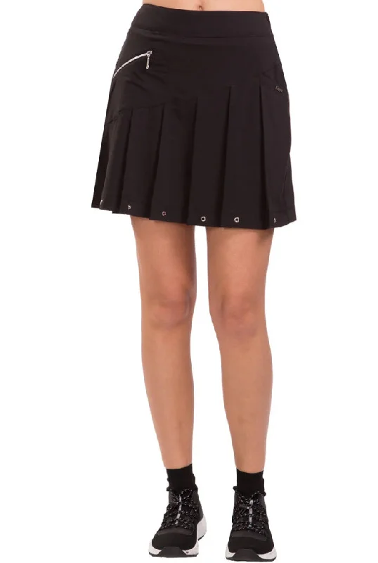 Jamie Sadock Women's Black Airwear Pleated Golf Skort Size 10 MSp$93