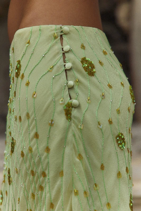 Beaded Skirt Green (September Pre Order)