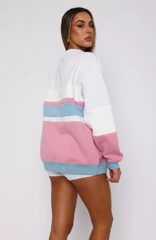 Make It Global Oversized Sweater Berry Splice