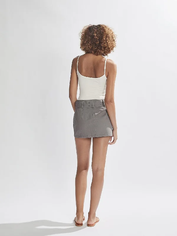 Maverick Mini Skirt Grey