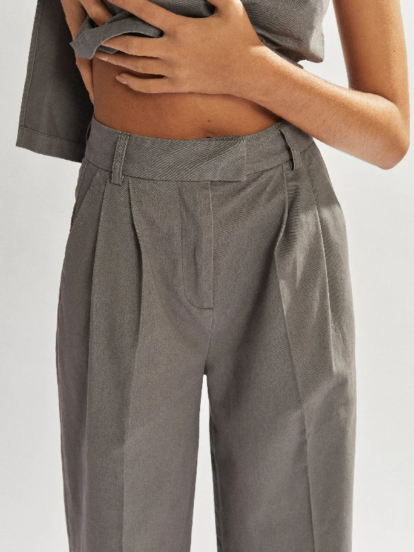 Maverick Trousers Grey Cropped