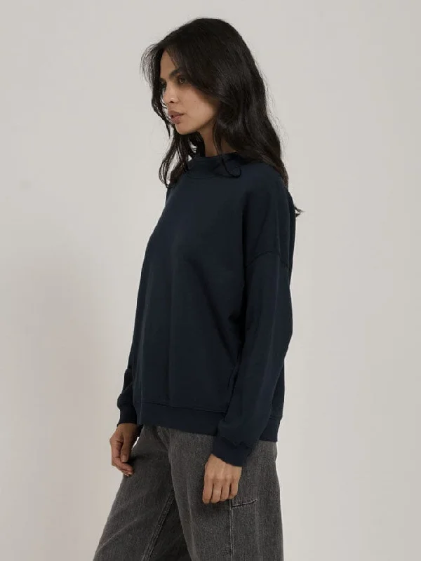 Mock Neck Pullover - Petrol