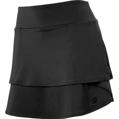 New Women's Footjoy Black Tiered Golf Skort MSP$88