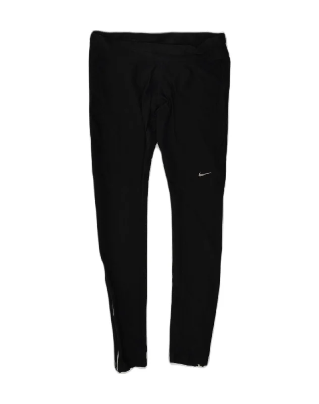 NIKE Womens Dri Fit Tracksuit Trousers UK 6 XS Black