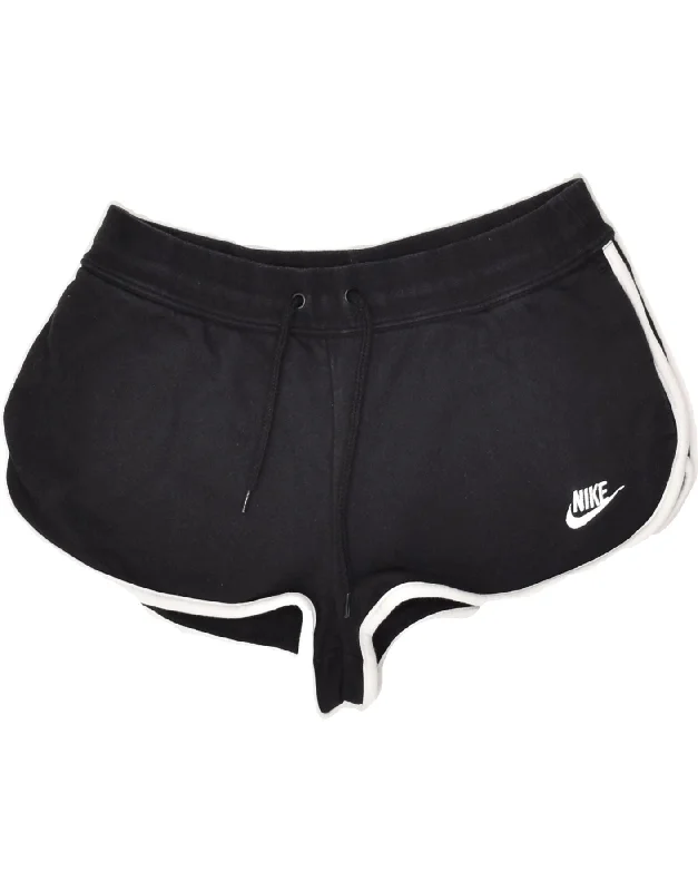 NIKE Womens Sport Shorts UK 12 Medium Black