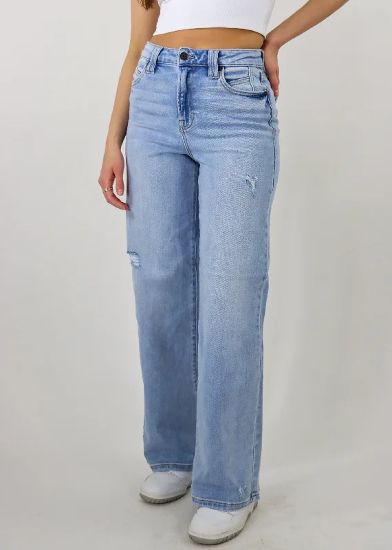 No Man Wide Leg Jeans ★ Light Wash