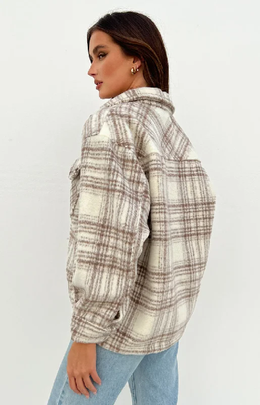 Orson Fleece Cream Check Jacket