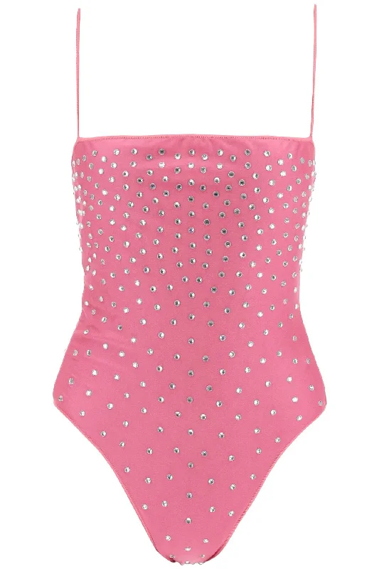 Os√©ree one-piece swimsuit with crystals GIS238 FLAMINGO