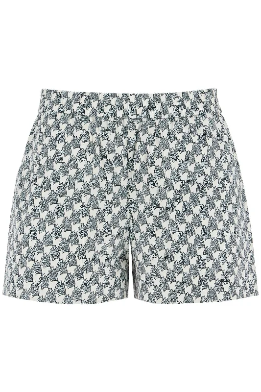 printed poplin shorts for 161839 BLUE MINI ZEBRA