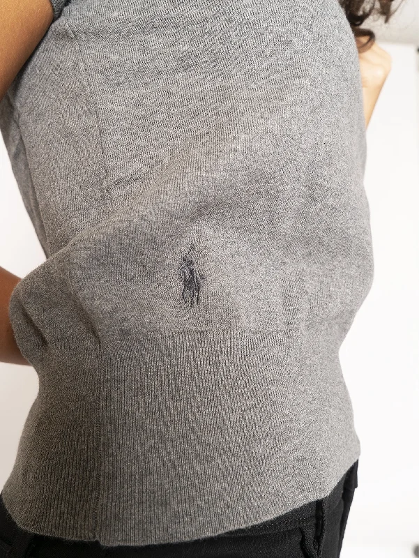 Maglia Girocollo Manica Corta - Grigio