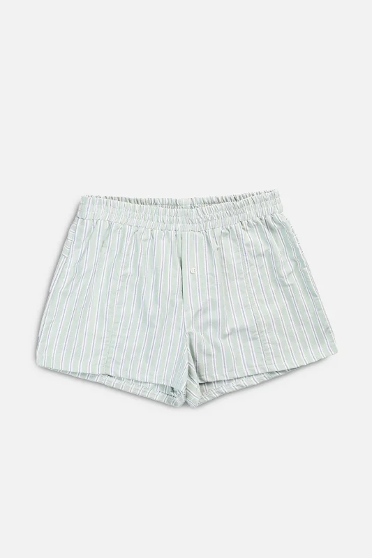 Rework Oxford Mini Boxer Shorts - S