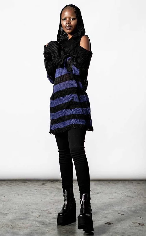 Sapphire Hooded Knit Sweater