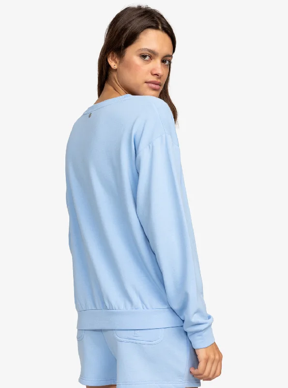 Surfing By Moonlight Crew Neck Sweatshirt - Bel Air Blue