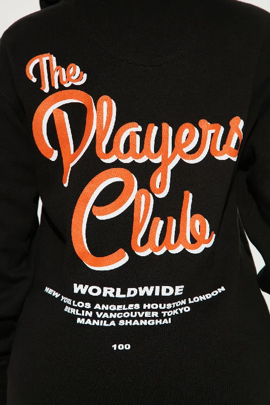 The Players Club Hoodie - Black