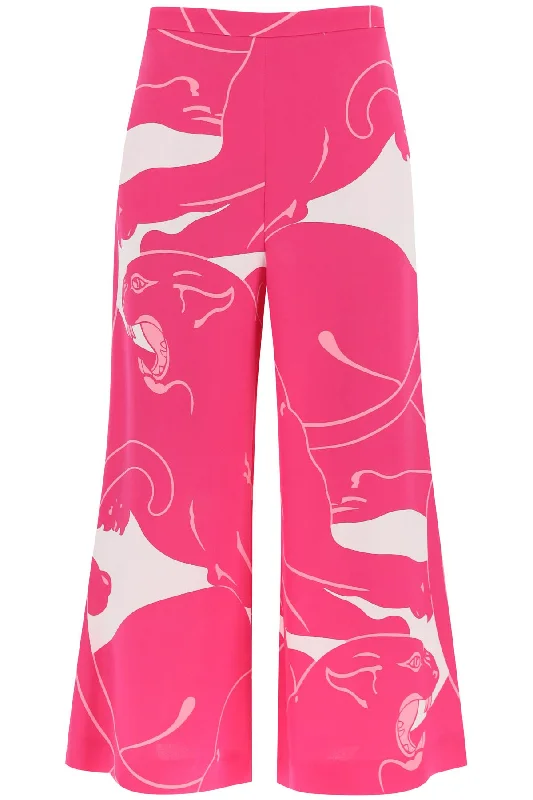 Valentino garavani cady panther cropped pants 3B3RB5L183A MILK PINK PP