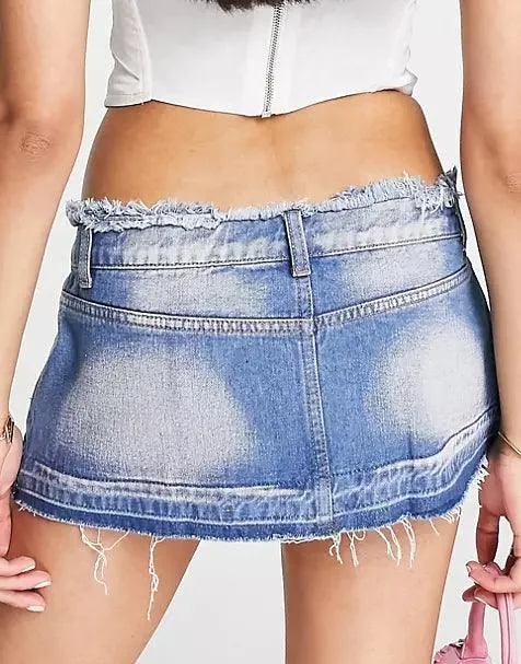 Lol 'Dump Him' Denim Skirt